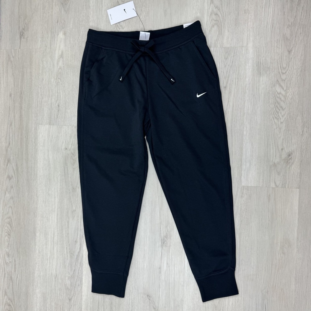 Nike Joggers Womens Medium Black Training Fleece Pants Sweatpants CU5495 010